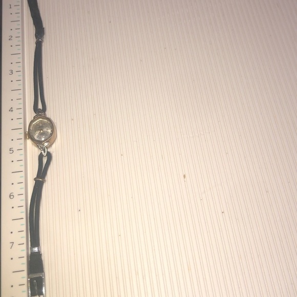 VTG Wittnauer 10k GF Bezel Oval Watch 2 Diamond Accents Not Running Original Box - Picture 3 of 6